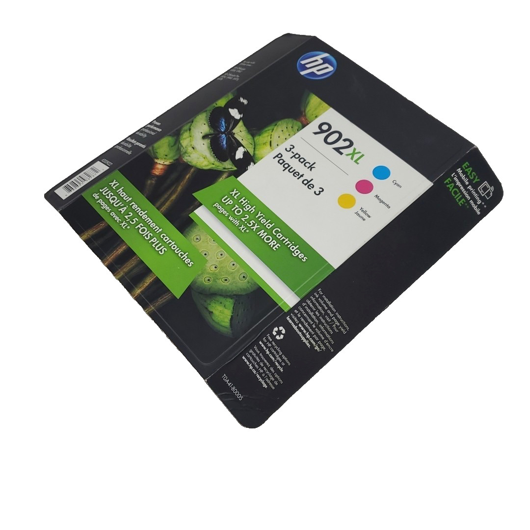 HP 902XL High Yield Inkjet Genuine OEM-3 PK Yellow/Magenta/Cyan-Exp Sept 2020