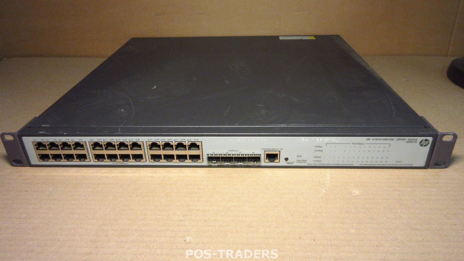 HP JE007A V1910-24G-POE 365W 24-Port Gigabit Smart Managed PoE Switch