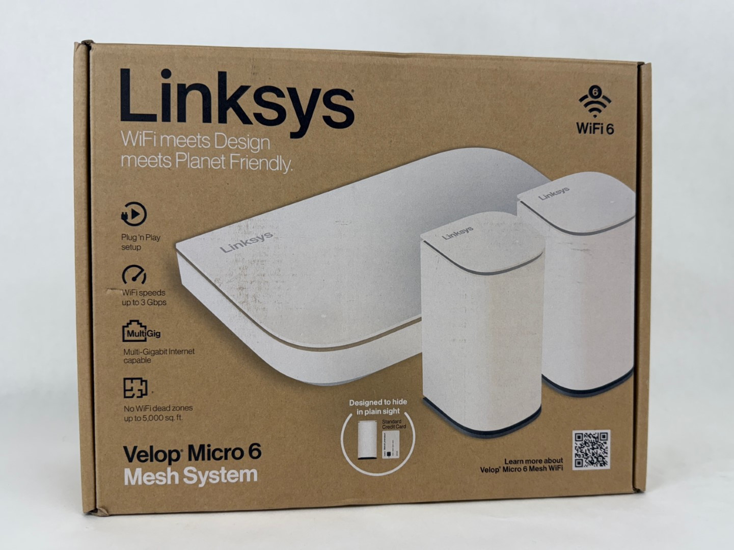 Linksys Velop AX3000 Dual Band Micro Mesh System (3-pack) LN11011202 White - BN