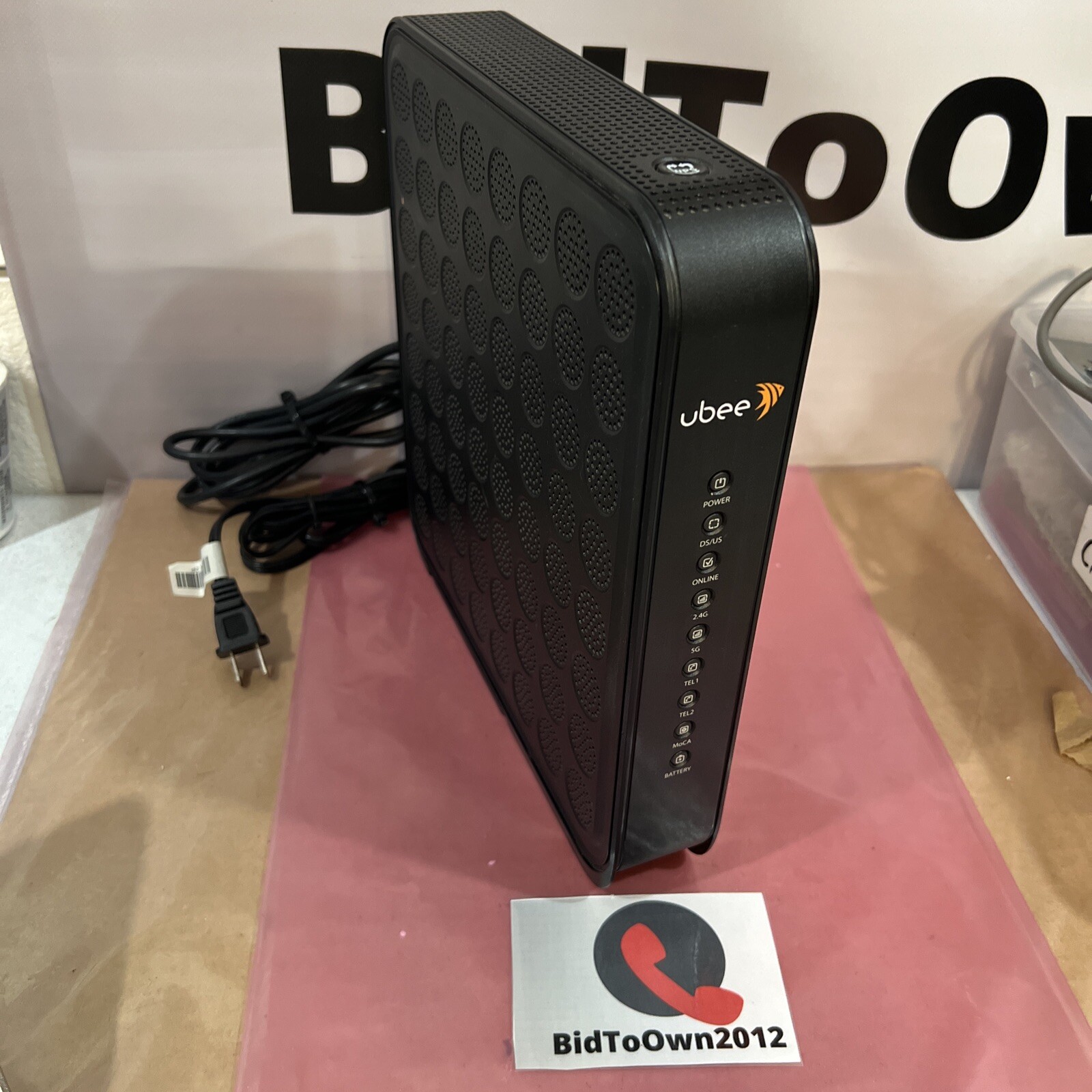 UBEE DVW32CB DVW32C1 Advanced Wireless Voice Gateway WiFi Modem Router With Cord