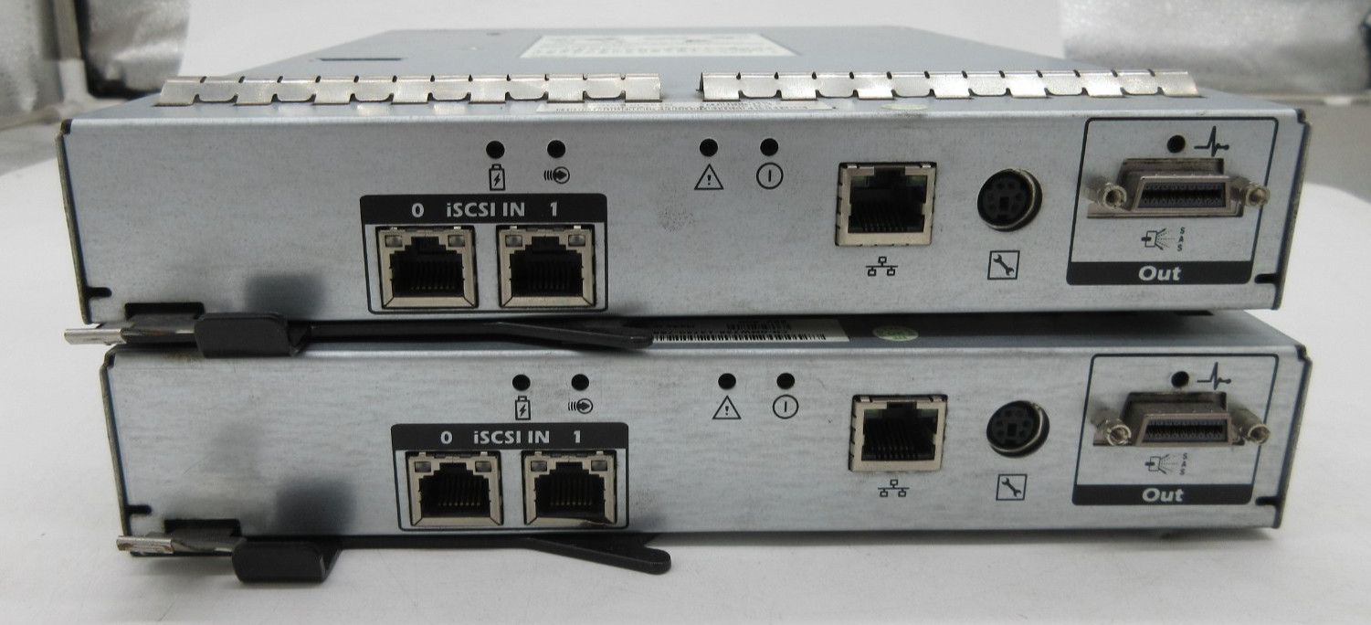 LOT OF 2 Dell PowerVault MD3000i 2-Port ISCSI Raid Controller  AMP01-RSIM