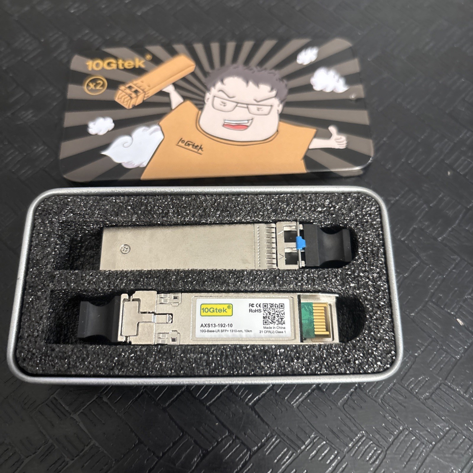 10GTex /AXS13-192-10 SFP+LR 1310nm 10km : 2 Pieces Open Case New