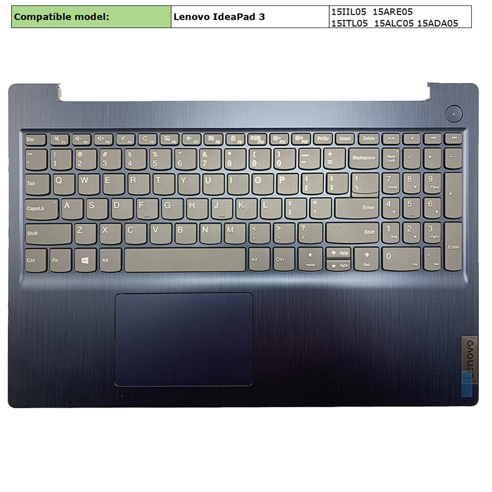 New Laptop Palmrest Keyboard For Lenovo IdeaPad 3 15IIL05 15IML05 15ADA05 Blue