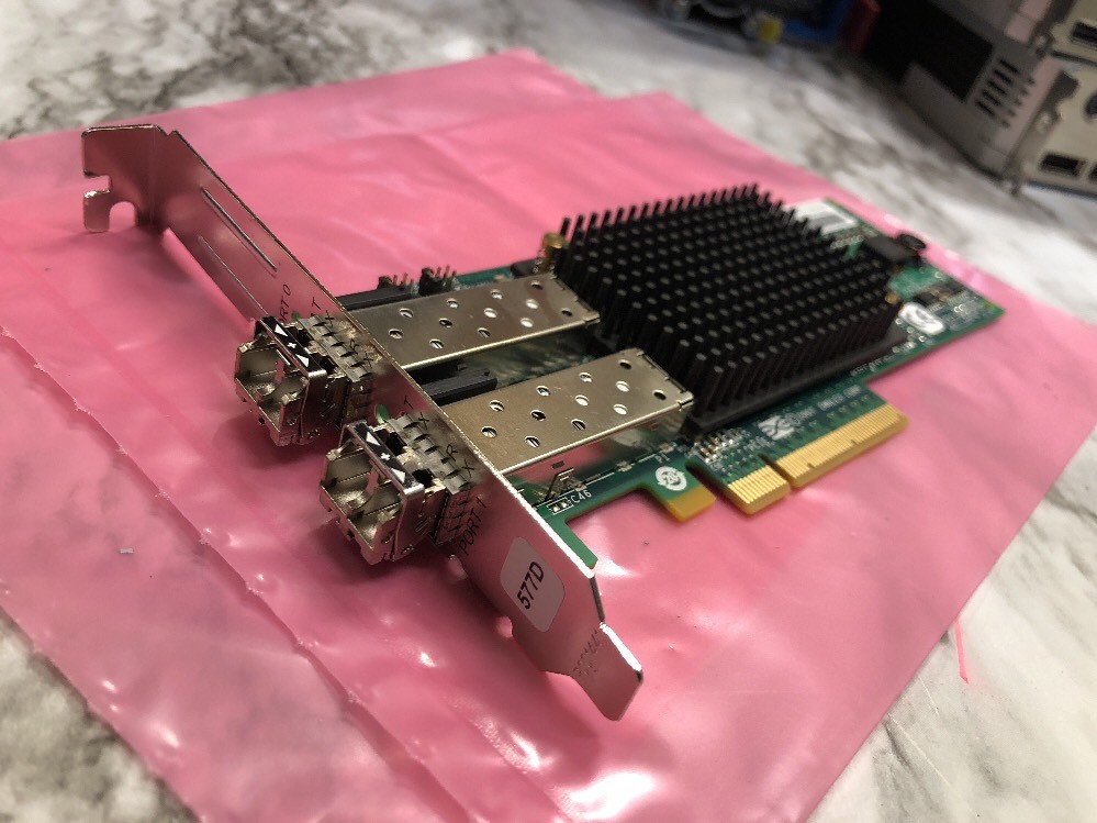 Emulex P002181-01B LightPulse 8GB Dual Port PCI-Express Fiber Channel 00E0806 ++