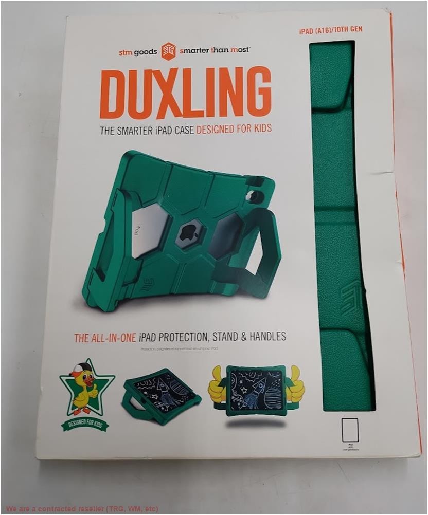 STM duxling (iPad (A16) 10th gen) AP - Green: Impact-Resistant EVA Foam Case