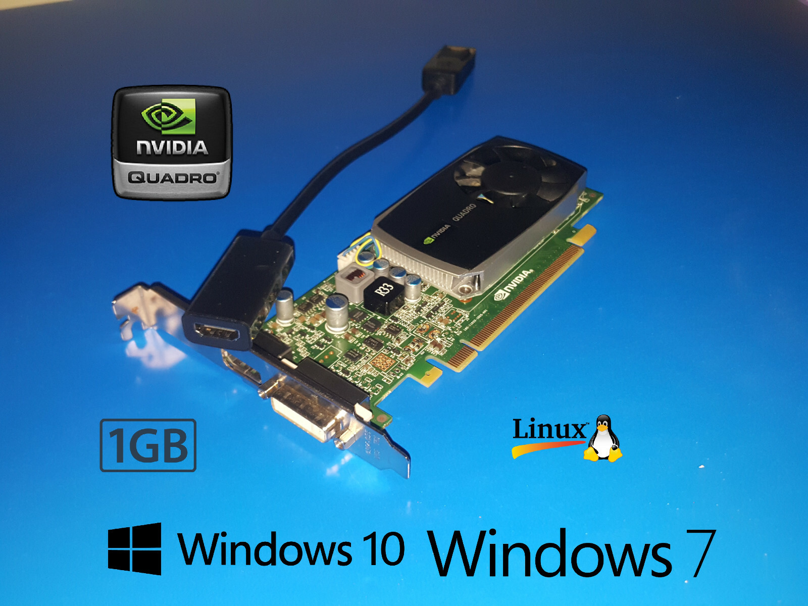 HP xw4200 xw4300 xw4400 xw4550 xw4600 Workstation 1GB QUADRO Video Card + HDMI