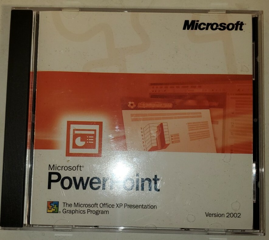Microsoft PowerPoint Version 2002 Upgrade With CD Key