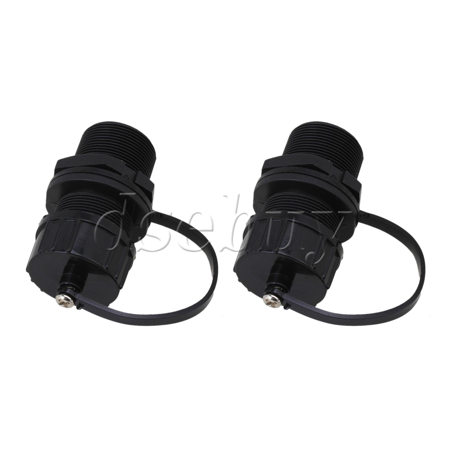 2Pcs M20 Thread RJ-45 Ethernet LAN Outdoor Connector Jack to Jack Connector