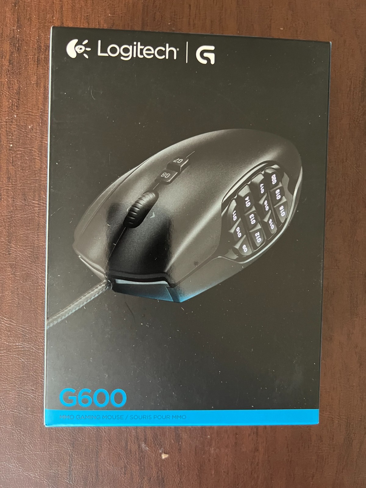 Logitech G600 MMO Wired Gaming Mouse - Black