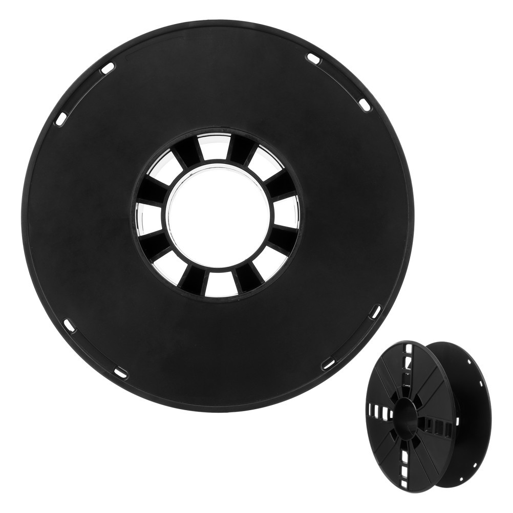 Reusable Plastic Cable Reel Black Cord Organizer Lightweight Portable Design