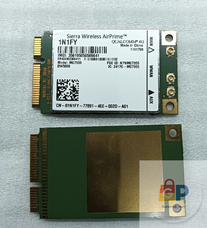 Dell 1N1FY DW5808 Sierra Wireless AirPrime MC7355 4G LTE/HSPA+ GPS 100Mbps card