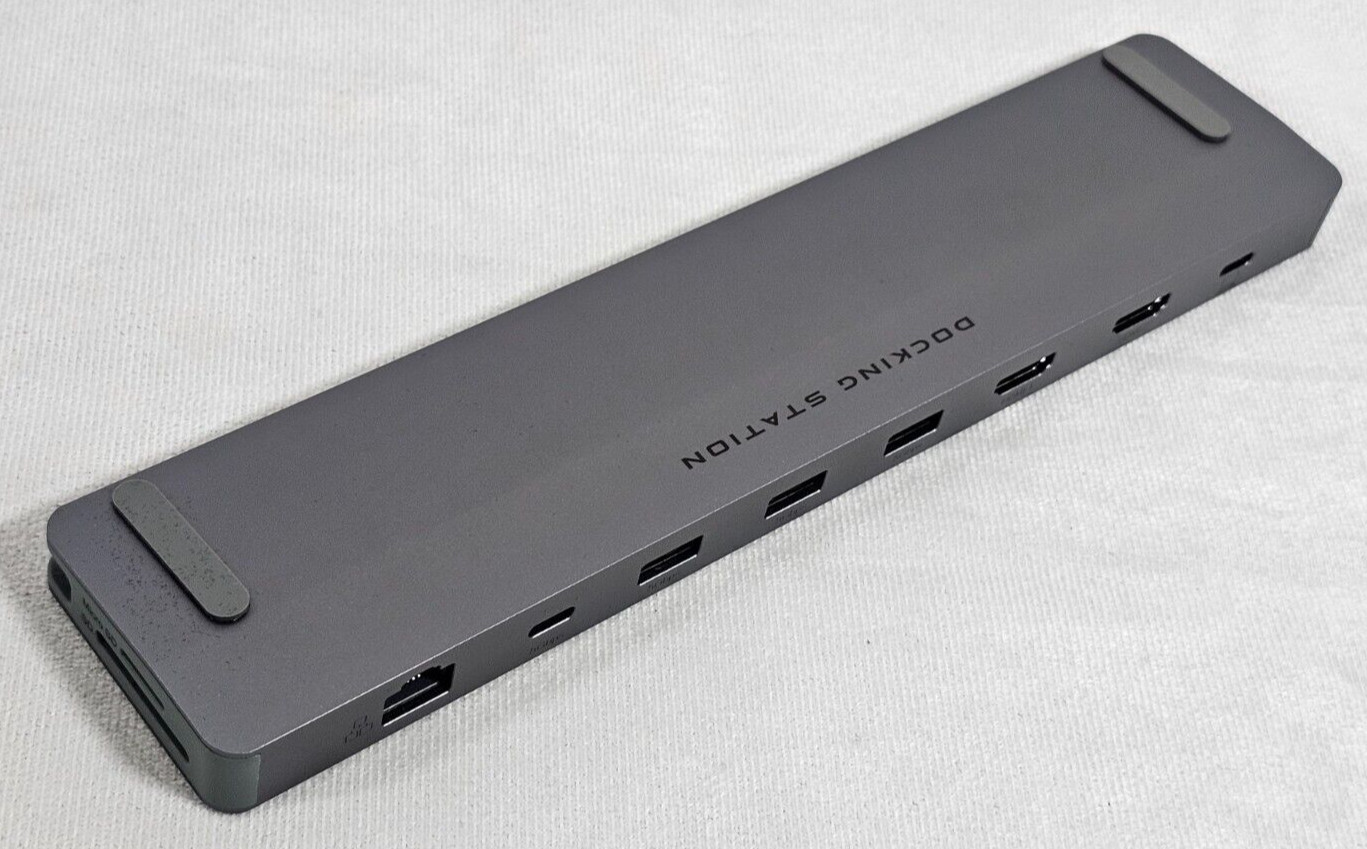 12-in-1 Docking Station Dual 4K Display 100W Charging HDMI USB-C Hub Ethernet SD