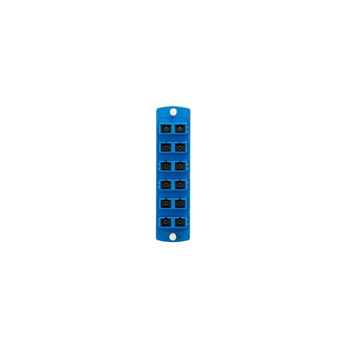 Leviton 5F100-2LC Duplex SC Single-Mode OS1/2 SDX Precision Molded Plate Blue