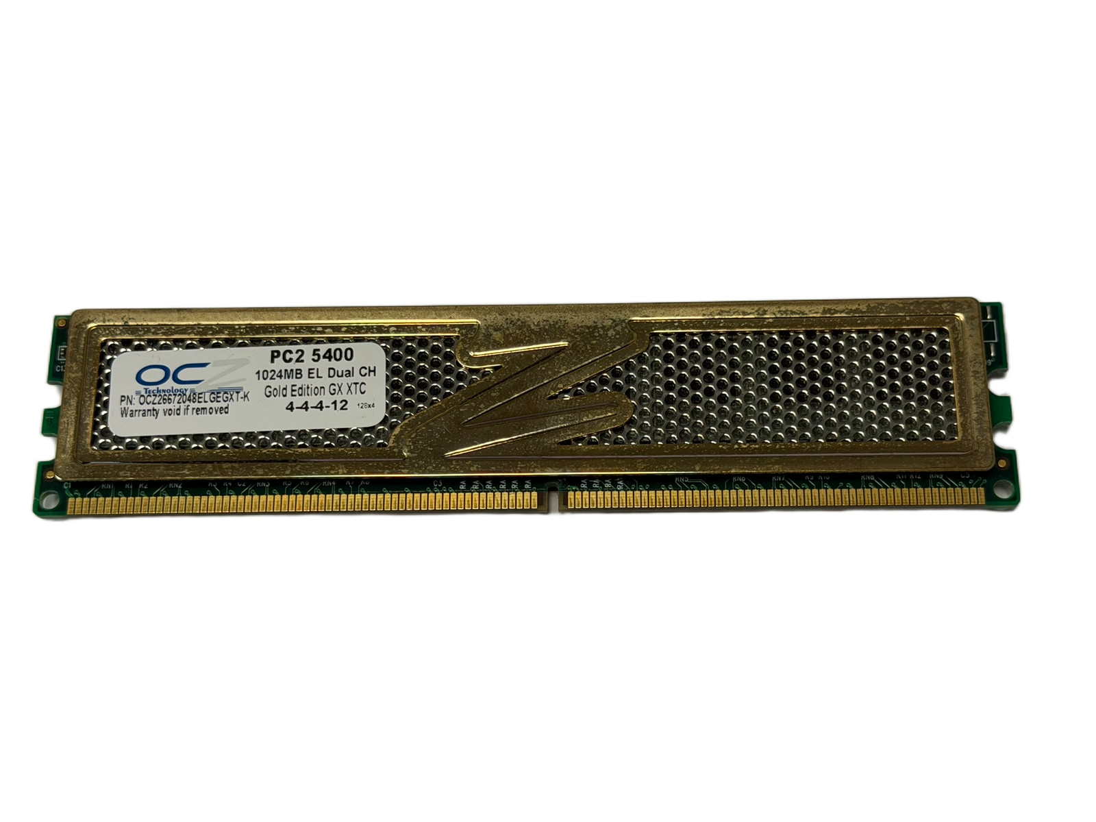 OCZ Gold Edition 1GB (1 Stick) PC2-5400 DDR2 PC Memory OCZ26672048ELGEGXT-K