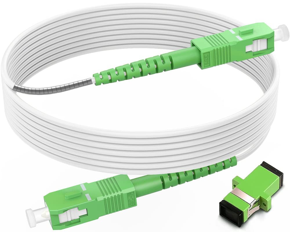 SCA To SCA Fiber Optic Internet Cable OS2 Single Mode Patch 9/125um 30ft/10m