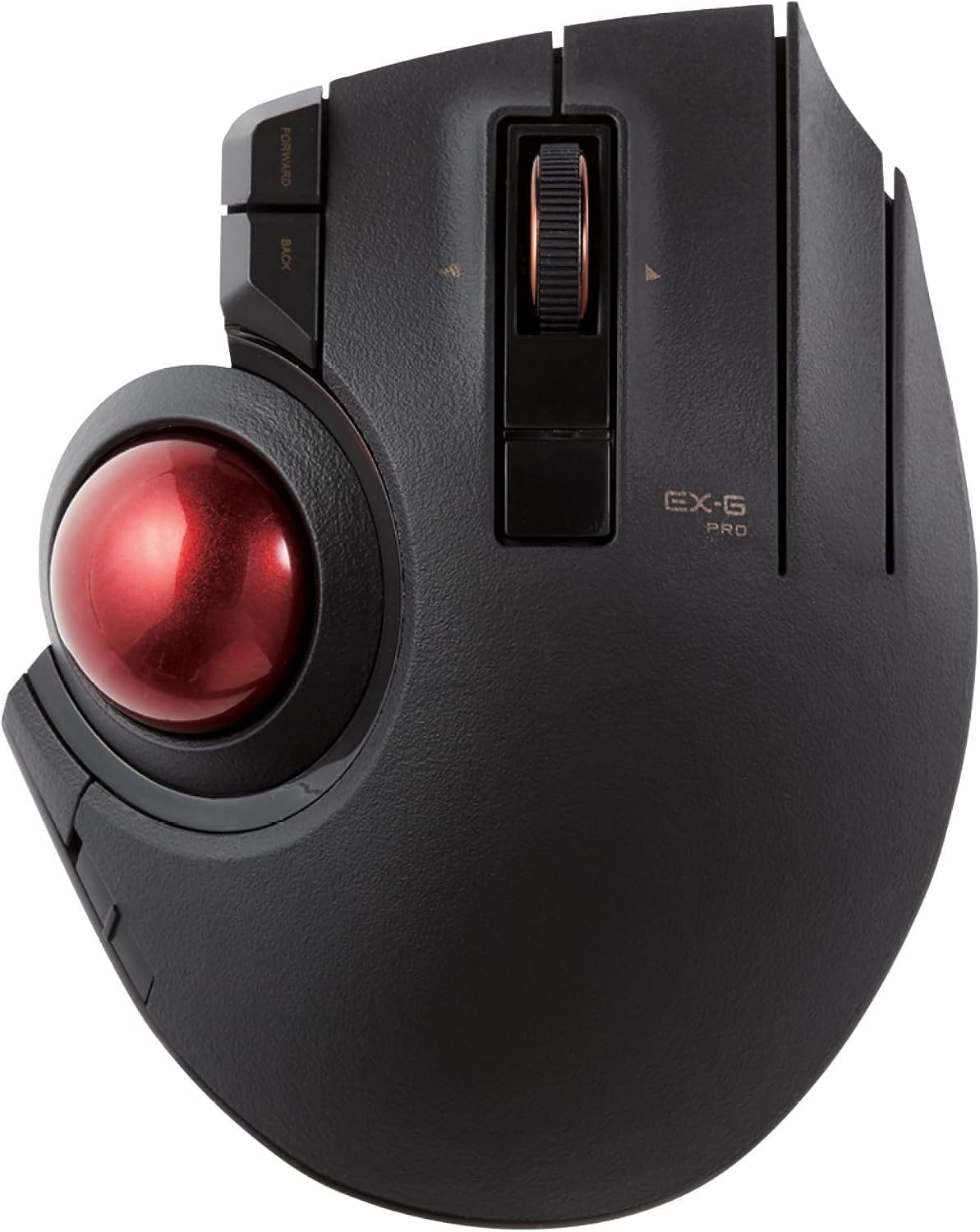 ELECOM EX-G Pro Trackball Mouse Wireless, Ergonomic, Thumb Control