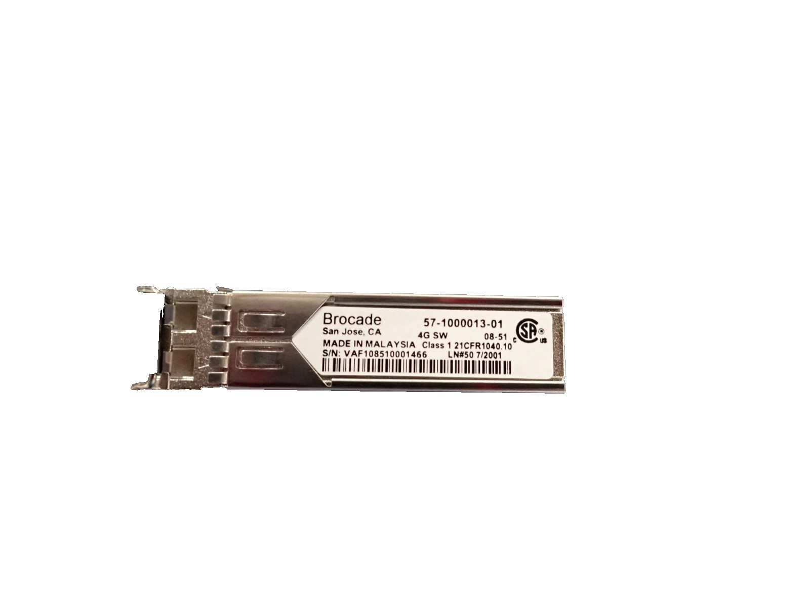 Lot of 50 Brocade 57-1000013-01 SFP 4G Gbps SWL Fiber Optic Transceiver Module