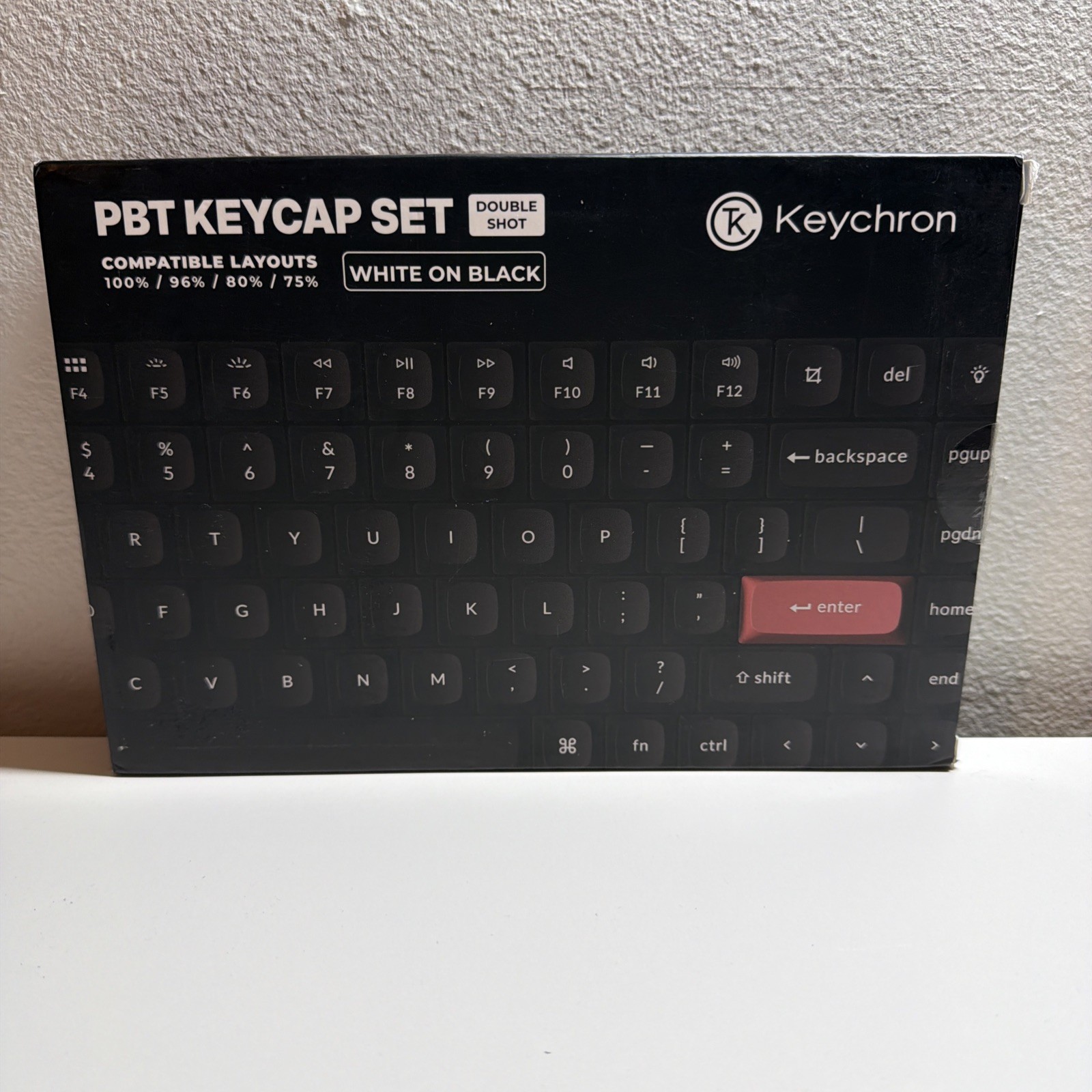 Keychron OSA Profile Double-Shot PBT Keycap Full Keycap Set (141 Keys) - White