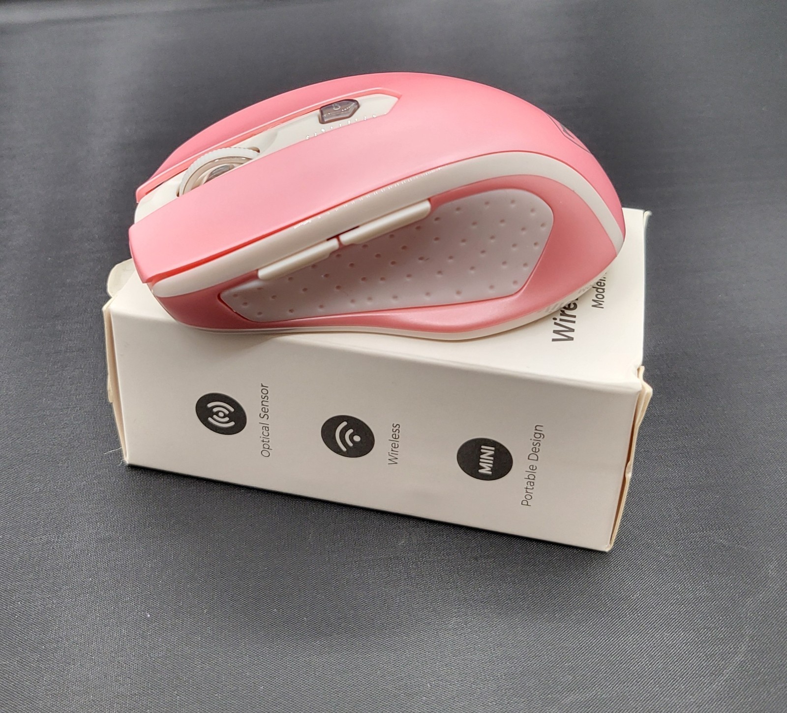 EasternTimes Tech Pink Wireless Computer Mouse D-09 USB ~NIB