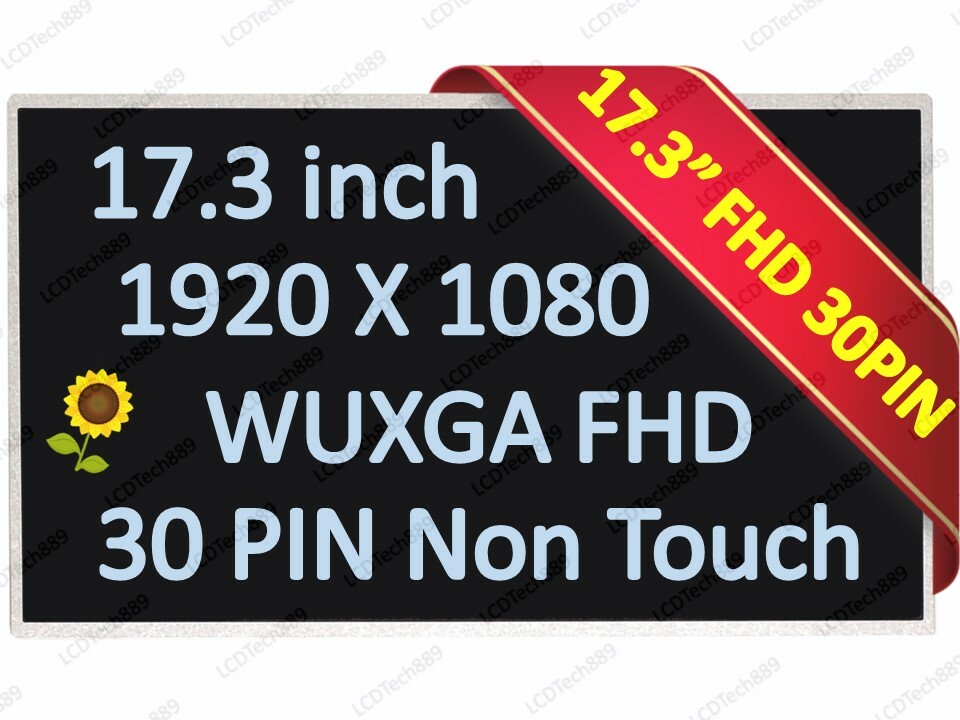 Laptop LCD screen fit 17.3' N173HGE-E11 N173HGE-E21 N173HGE-E23 eDP FHD 1080p 