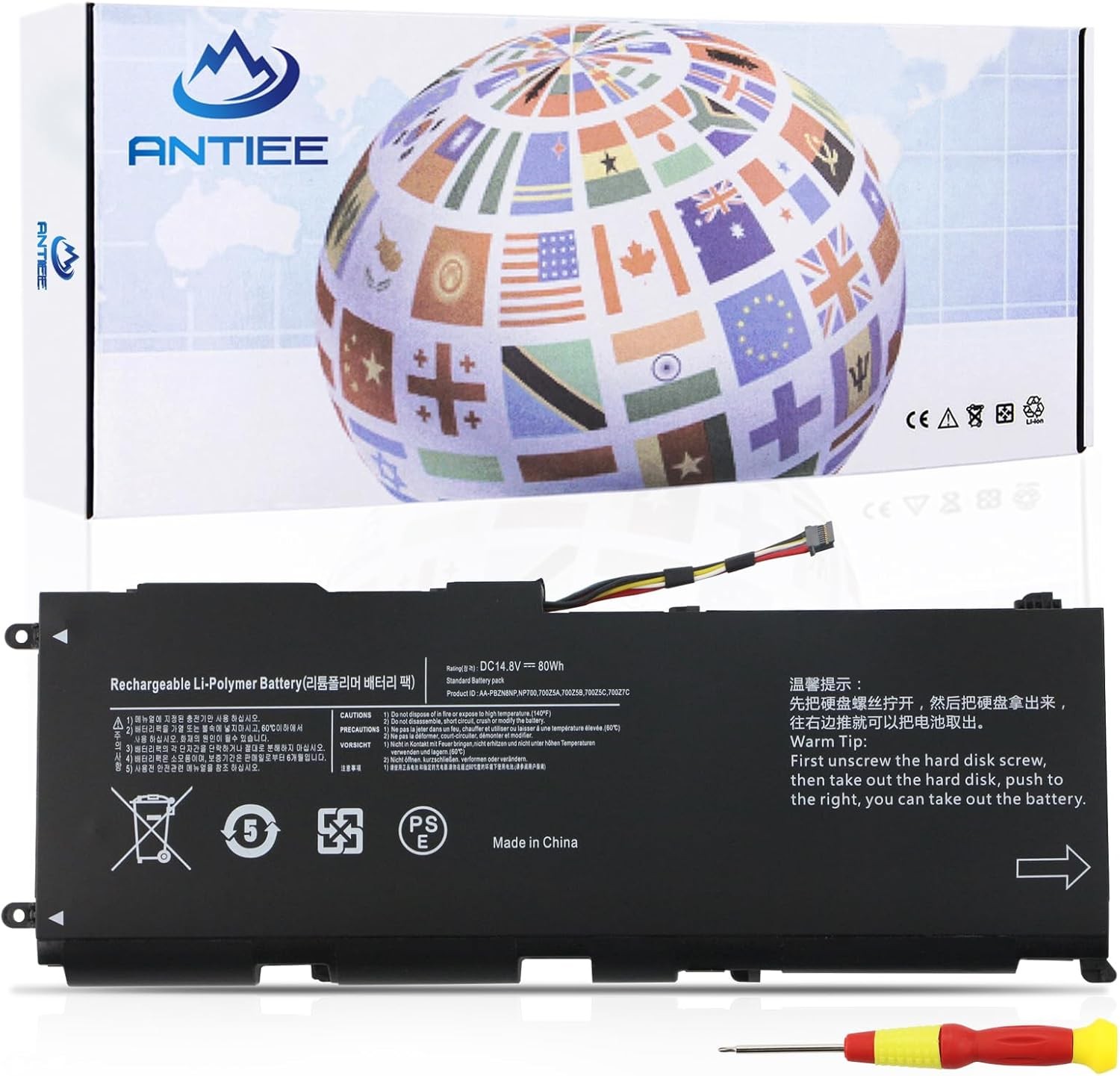 AA PBZN8NP Battery Replacement for Samsung Series 7 ebook Np 700 Np 700z