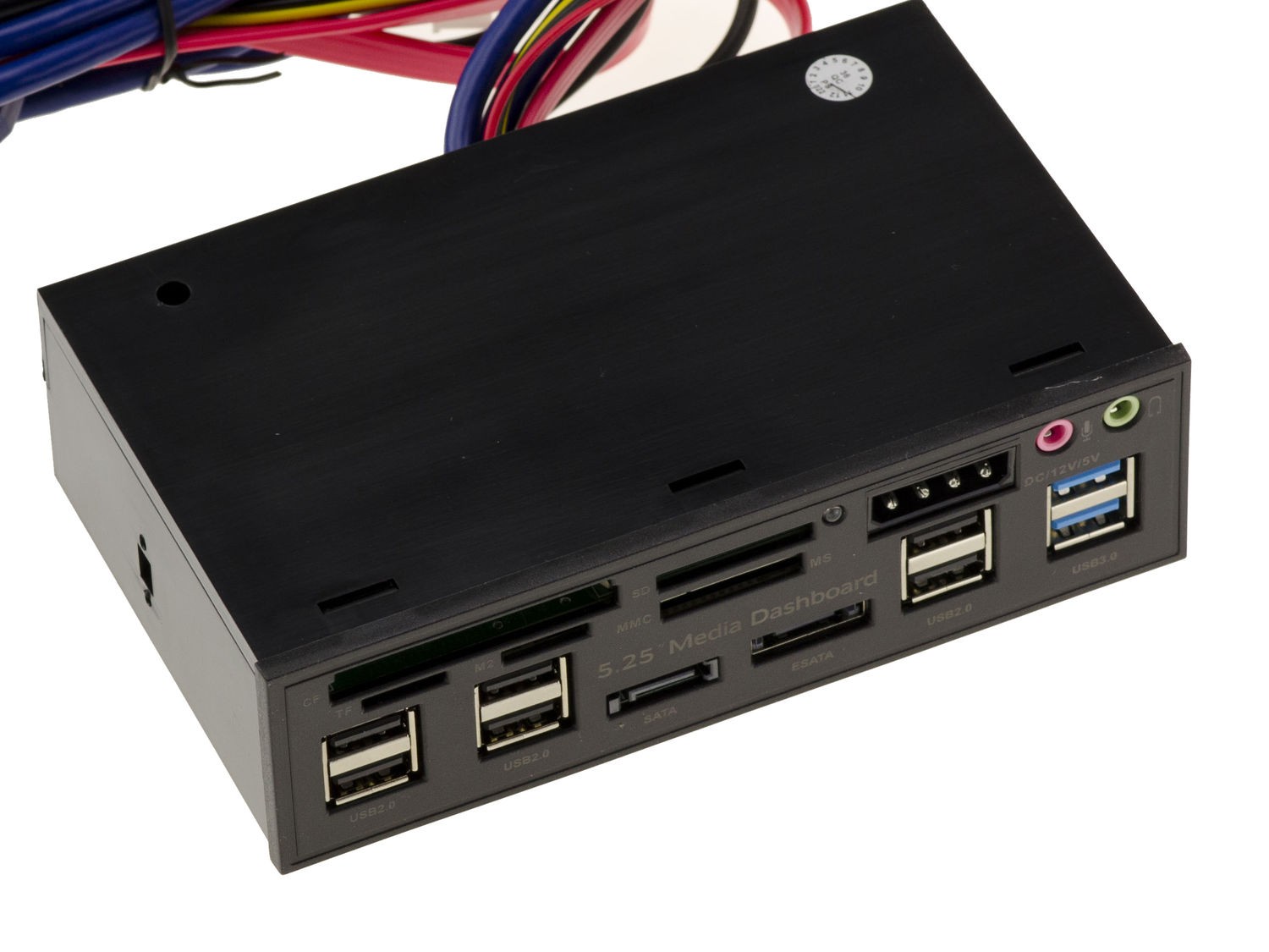 5.25 Front For CF SD MicroSD MMC USB2 USB3 ESATA SATA Audio 12V 5V