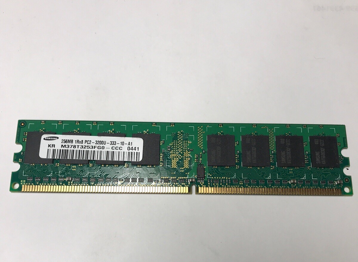 Samsung M378T3253FG0-CCC 256MB 1Rx8 PC2 3200U Desktop PC Memory RAM Tested Worki