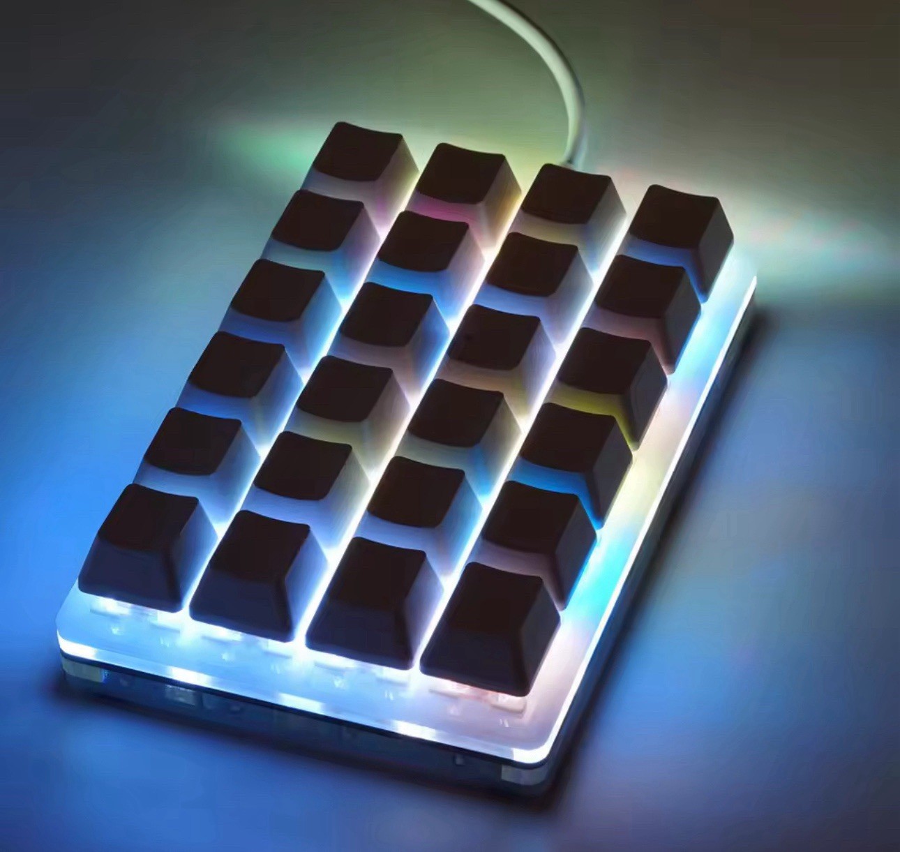 Mini USB Custom Mechanical Keyboard 24 Keys White Gaming Keyboard Sayo Dev