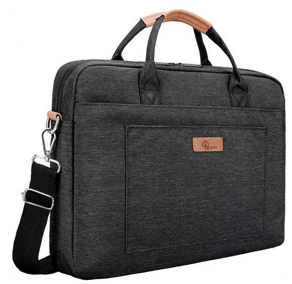 E-Tree Laptop Bag Charcoal Gray 18" Messenger Shoulder Case Shockproof NWOT