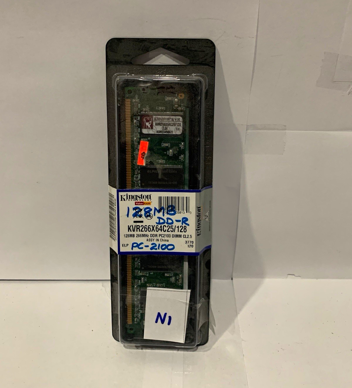 Kingston ValueRAM 128MB DDR1 PC-2100 184-Pin DIMM KVR266X64C25/128 (LOT OF 3)