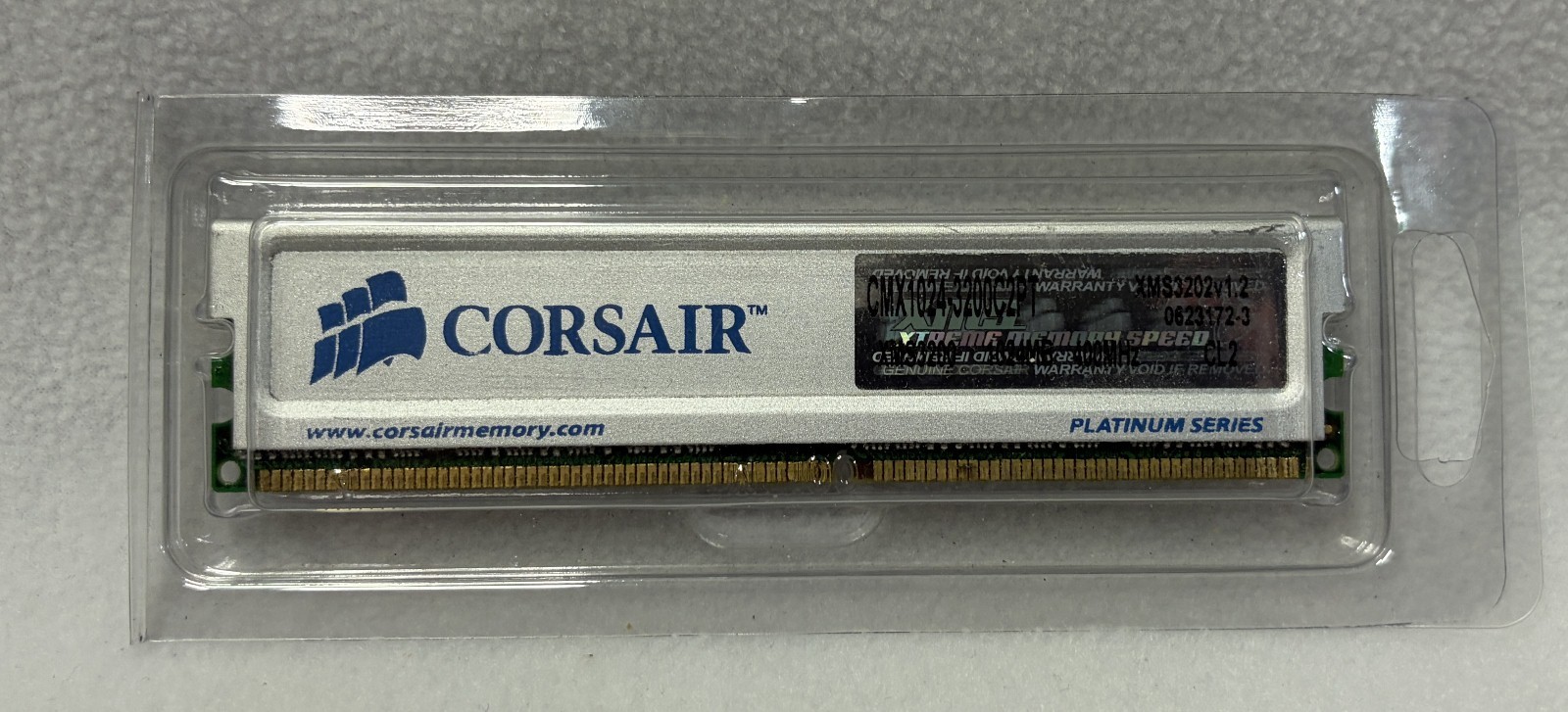 1GB PC3200 DDR-400 Corsair XMS Platinum CMX1024-3200C2PT Ram Memory Stick DDR1