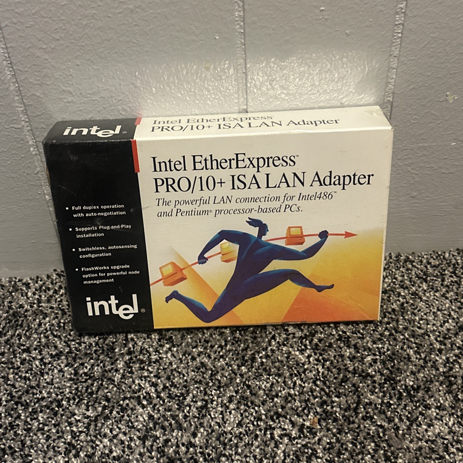 Vintage Intel EtherExpress PRO LAN Adapter With Flash BRAND NEW
