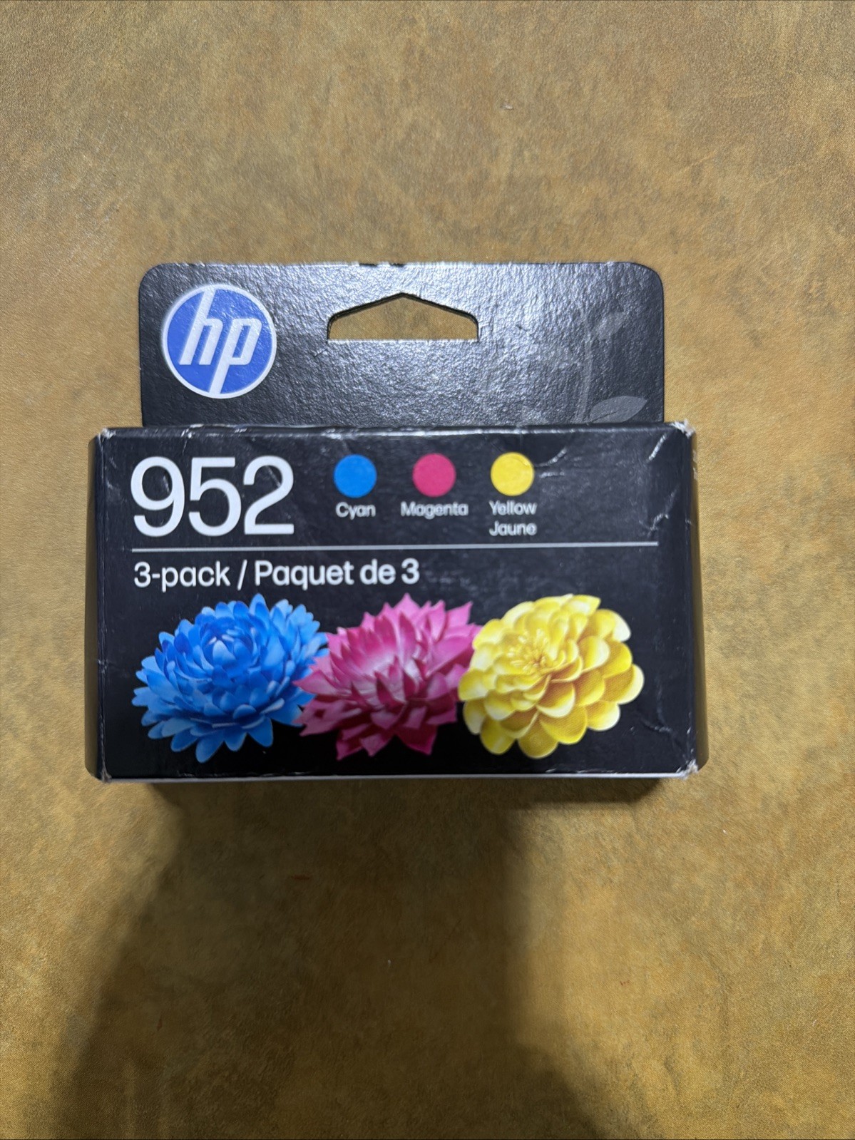HP 952 Cyan Magenta Yellow Ink Cartridges 3-Pack N9K27AN Exp Mar 2028