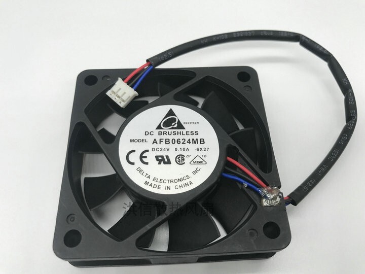 DELTA 6015 AFB0624MB DC24V 0.10A 6CM 60*15MM 60mm inverter fan 3pin