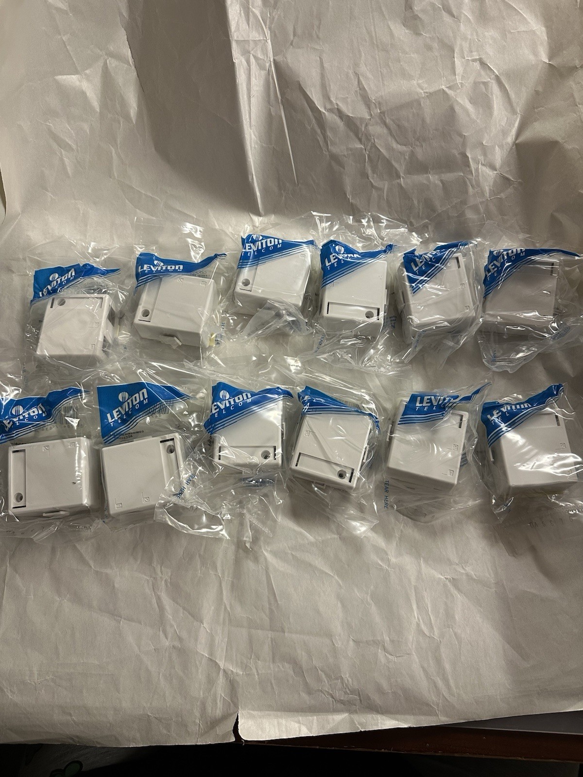 NEW Leviton Quickport 2-port Surface Mount Housing White, Qty of 12 #41089-2WP