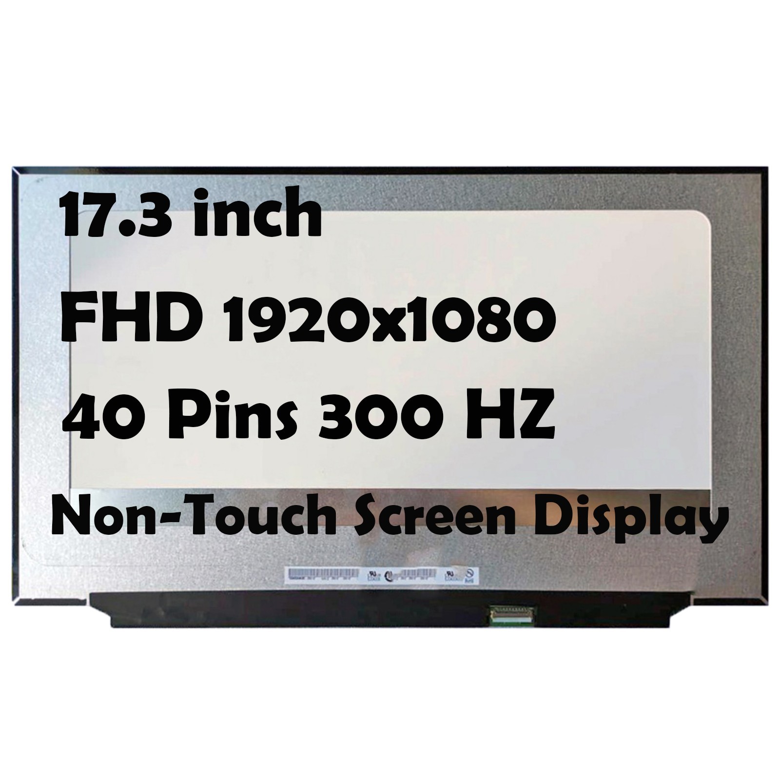 17.3" LQ173M1JW03 FHD 300HZ LCD Non-Touch Replacement Screen Display Panel