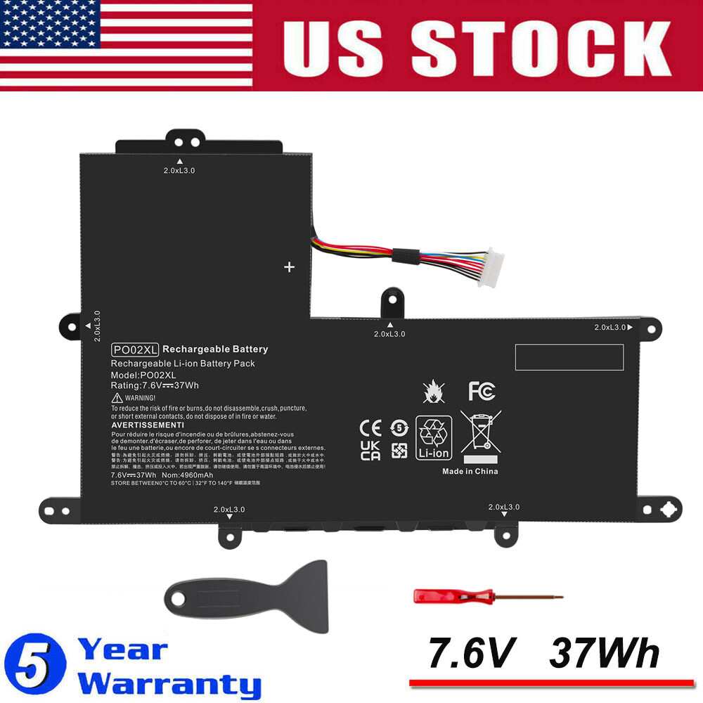For HP Stream Notebook - 11-r010nr 11-R Laptop Battery PO02XL 203 824560-005 New