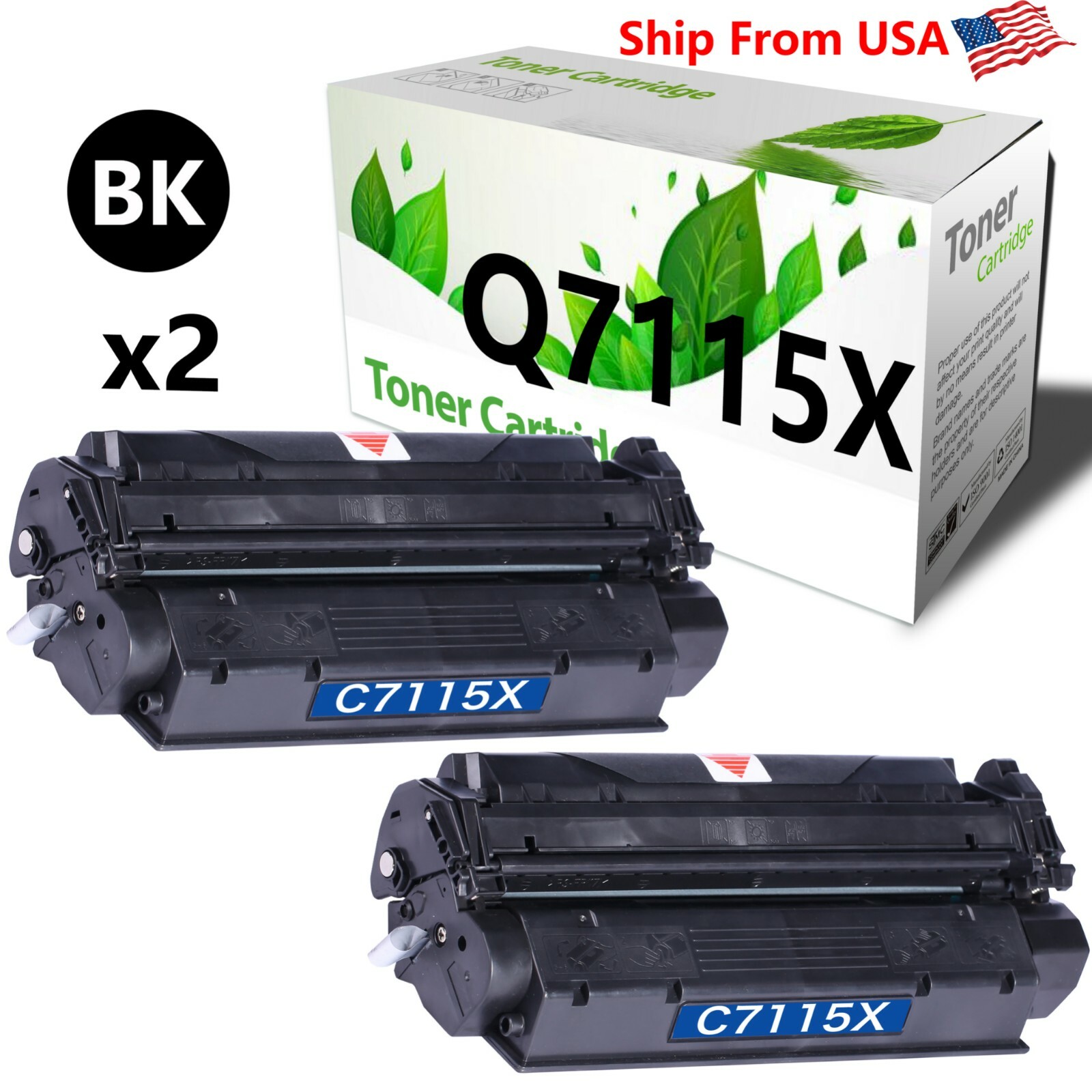 2PK C7115X 7115X toner cartridge for Laser Jet 1005 1200 Printer