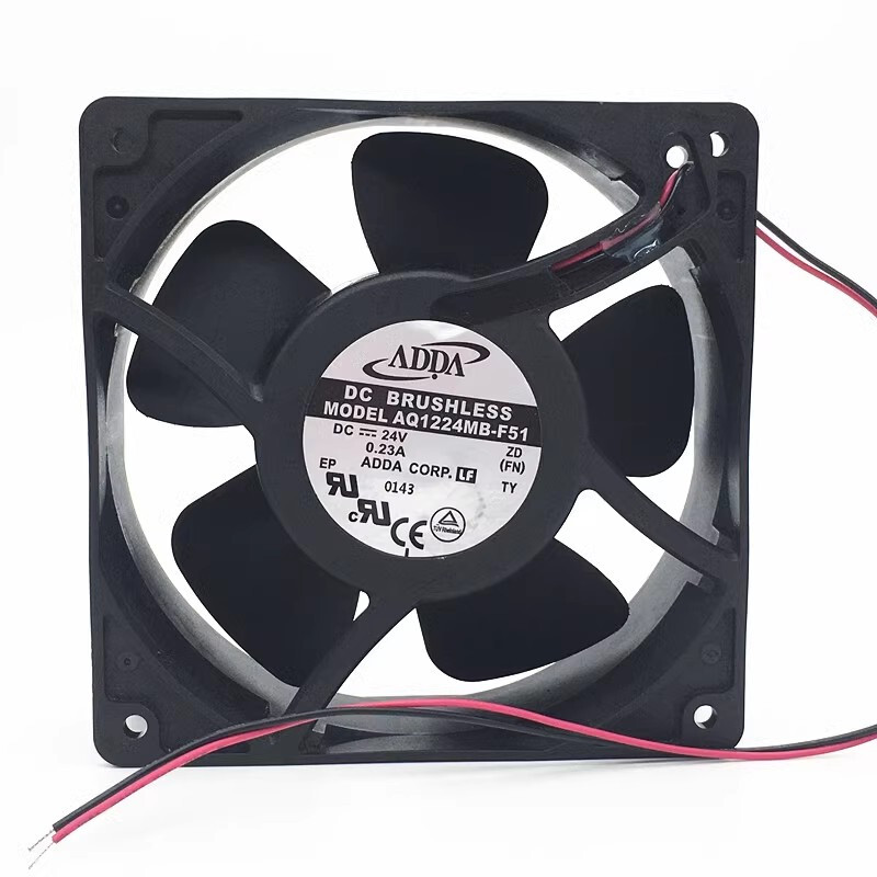 ADDA AQ1224MB-F51 12038 24V 0.23A 12CM Waterproof Inverter Cooling Fan