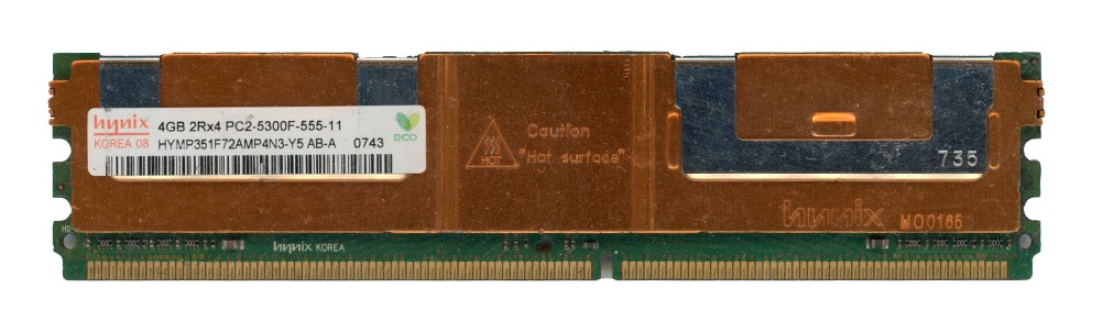 HYNIX 4GB DDR2 2Rx4 PC2-5300F 667MHz HYMP351F72AMP4N3-Y5 ECC FULLY BUFFERED