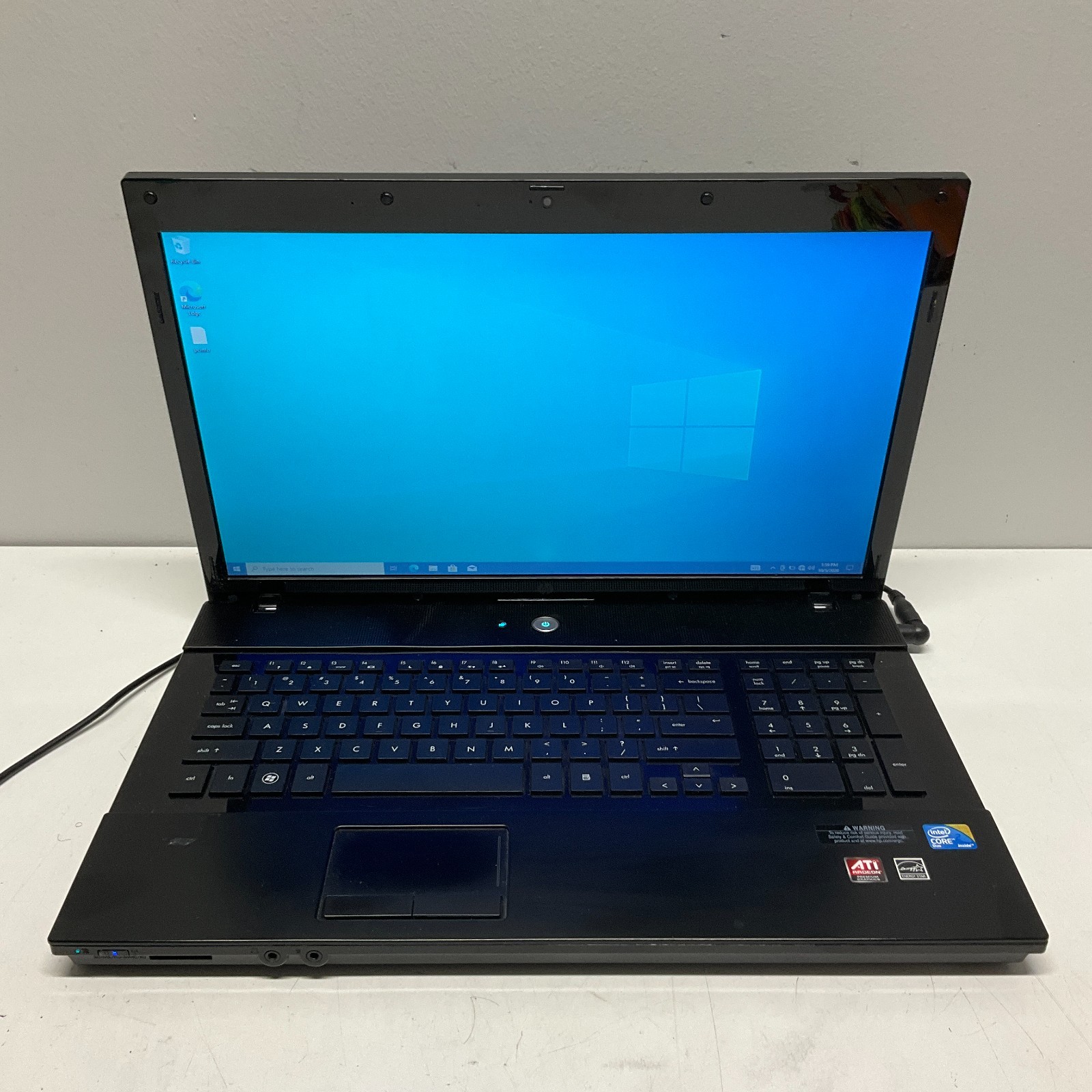 HP ProBook 4710s 17" Laptop Core 2 Duo T6570 @ 2.10 Ghz 8GB 128GB SSD Win 10 Pro