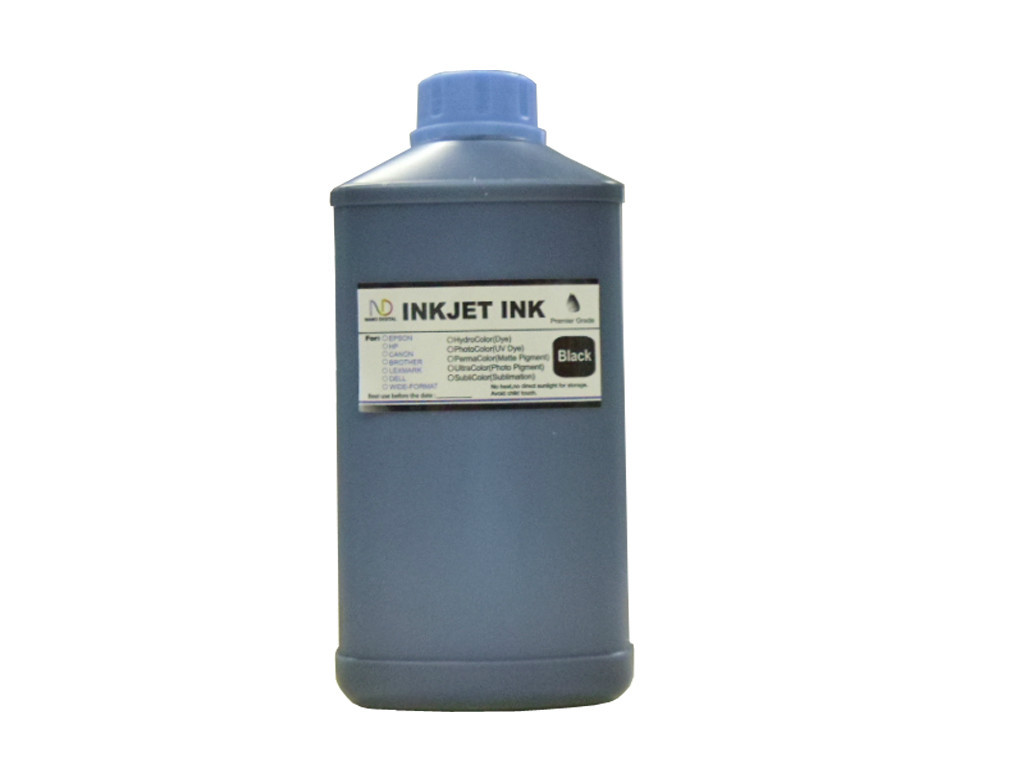 Liter-1000ml ND® Dye Black Bulk Refill Ink for all HP Printers