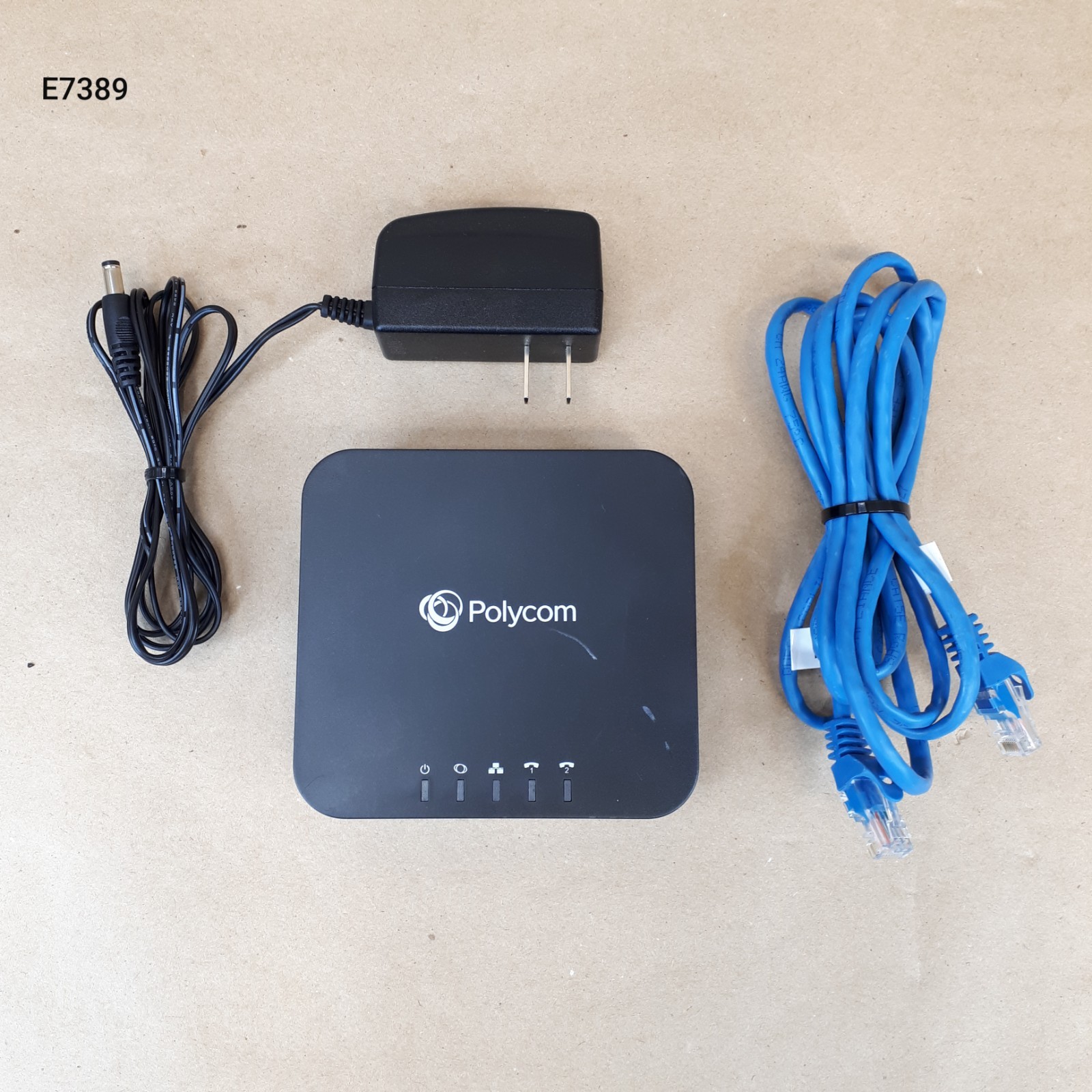 Polycom OBi302 Universal VoIP Adapter ATA 2-Port SIP Gateway w/ Adapter Tested