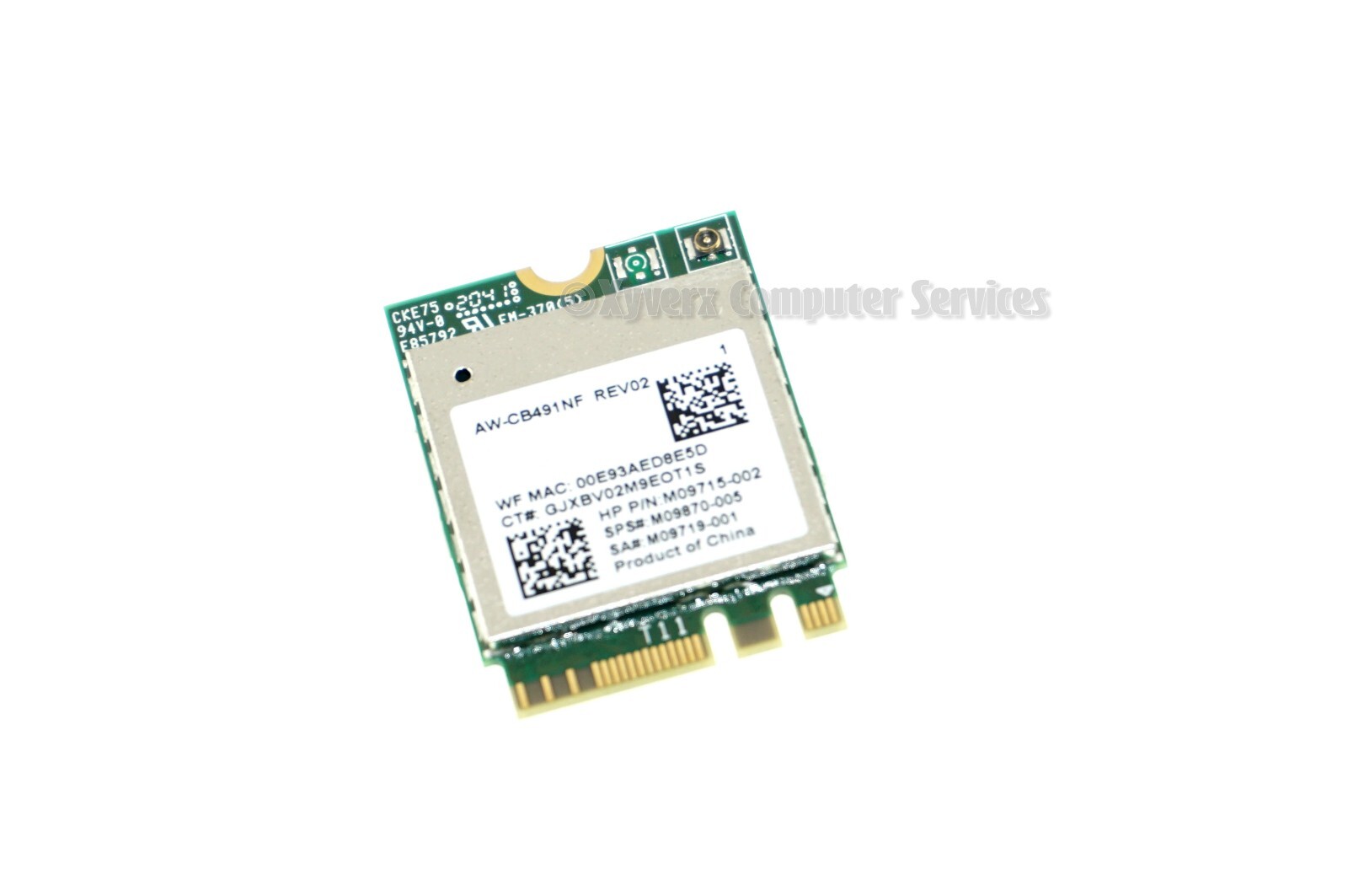 M09870-005 M09715-001 RTL8821CE GENUINE HP WIRELESS CARD 15-DY2067MS (CB77)