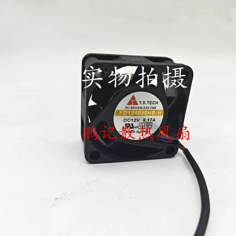 1PCS Y.S.TECH 4020 12V 0.17A FD124020HB-H Four-Wire Thermostat-Controlled Fan