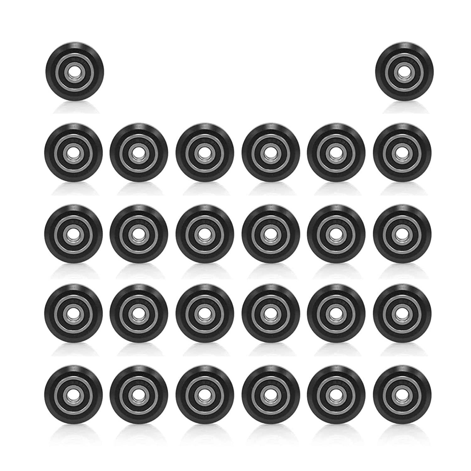 3D Printer Rollers High Speed Gantry Wheels POM Pulley (26pcs/Pack) for Creal...