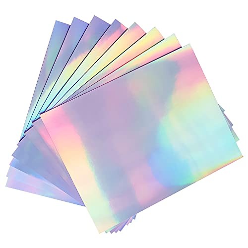 20 Sheets Holographic Sticker Paper for Inkjet & 20 Sheets holographic rainbow