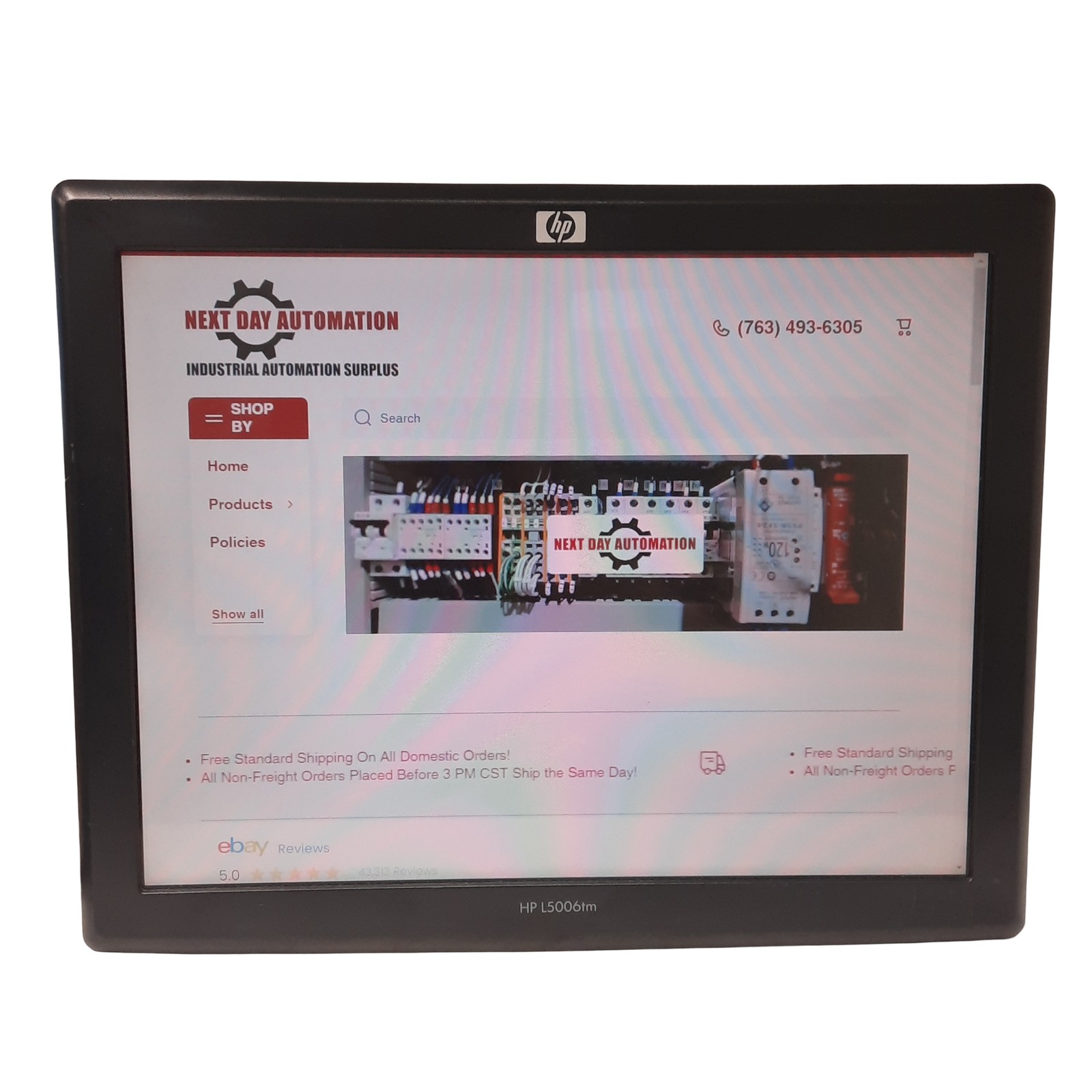 HP L5006tm Elo 15" Touchscreen LCD Flat Panel 4:3 Display Monitor VGA USB VESA75