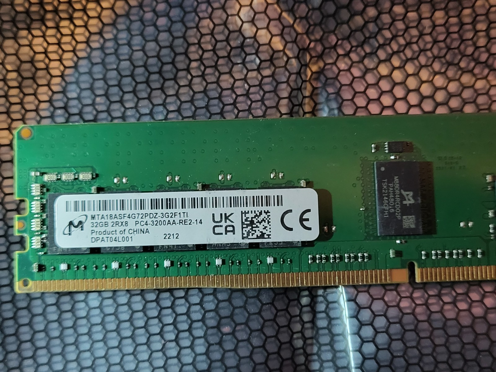 LOT of 6 micron mta18asf4g72pdz 32gb PC4-3200 ECC server RAM