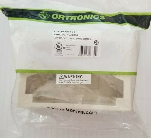 ORTRONICS OR-40300185 LEGRAND CLARITY, SMB, SG GANG FOG WHITE - Lot Of 82